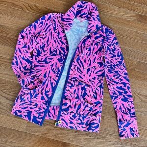 Lilly Pulitzer zipped down sweater